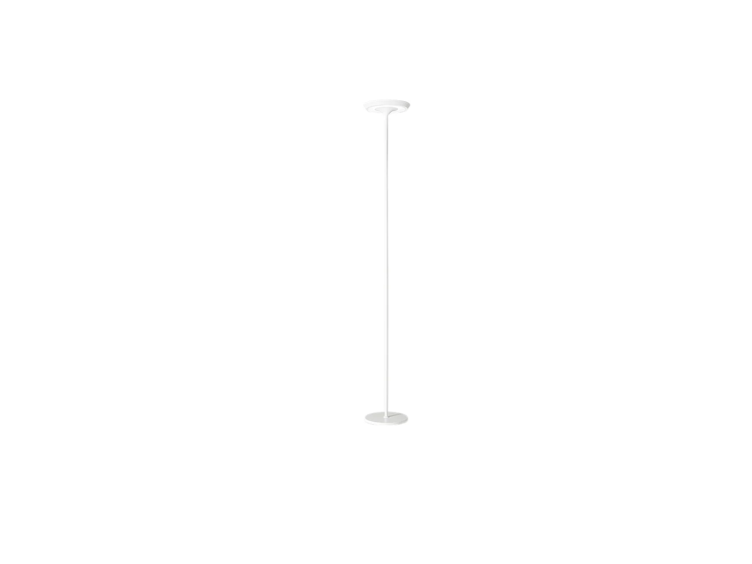 Balance - metalowa lampa podłogowa LED 25W, 3000K, wys. 180 cm, 2376 lm, włącznik/wyłącznik i ściemniacz nożny, biała - Perenz