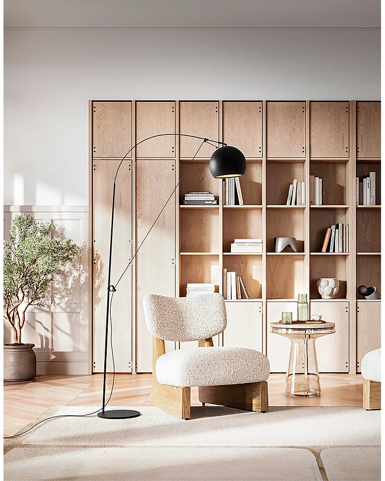 Metalowa lampa podłogowa Perenz, czarna, średnica 30 cm, regulowana wysokość 274 cm, żarówka 1xE27 maks. 60W nie jest dołączona.