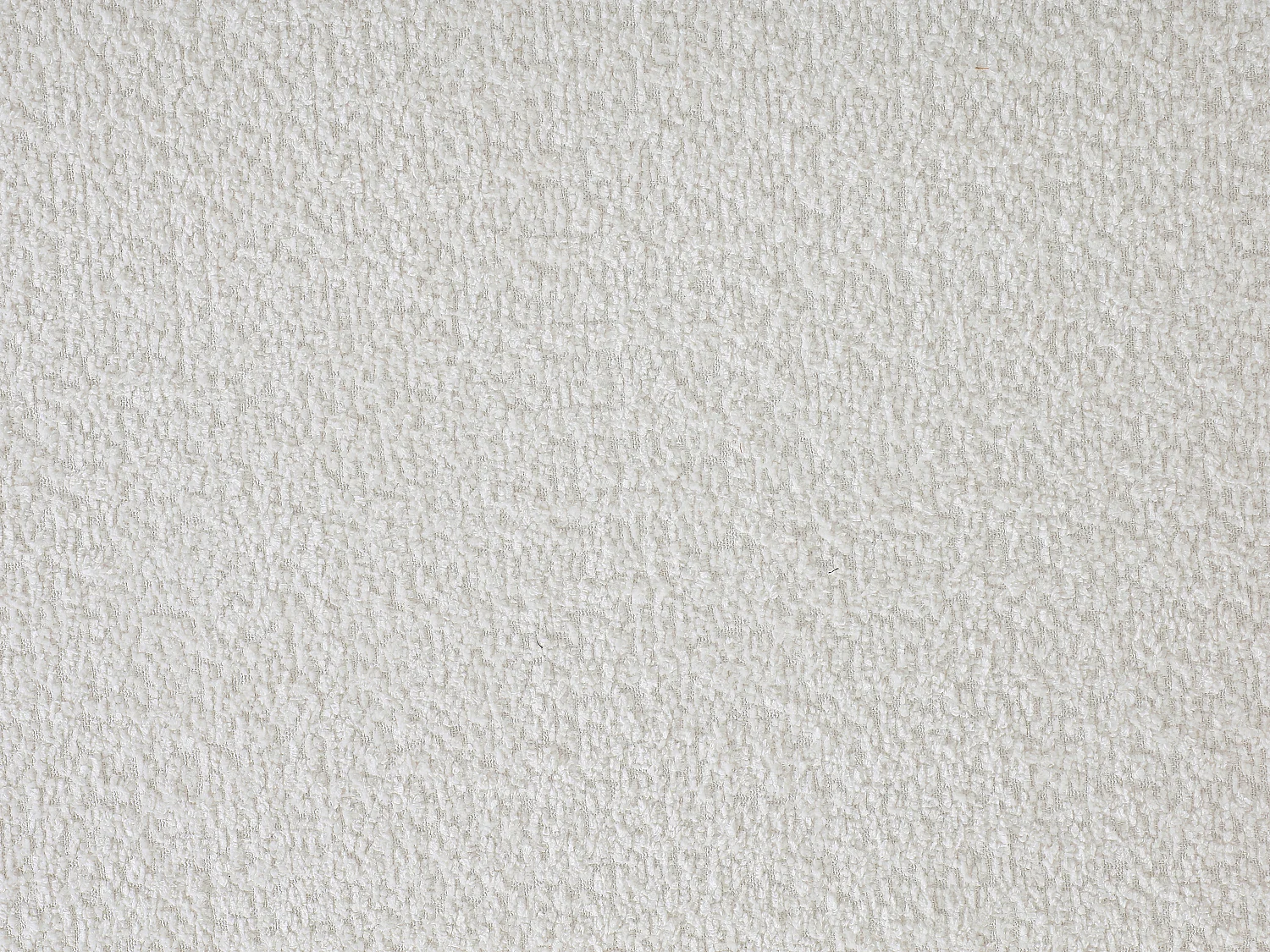 Canapé d'angle droit modulable en tissu bouclette blanc cassé DANEPI