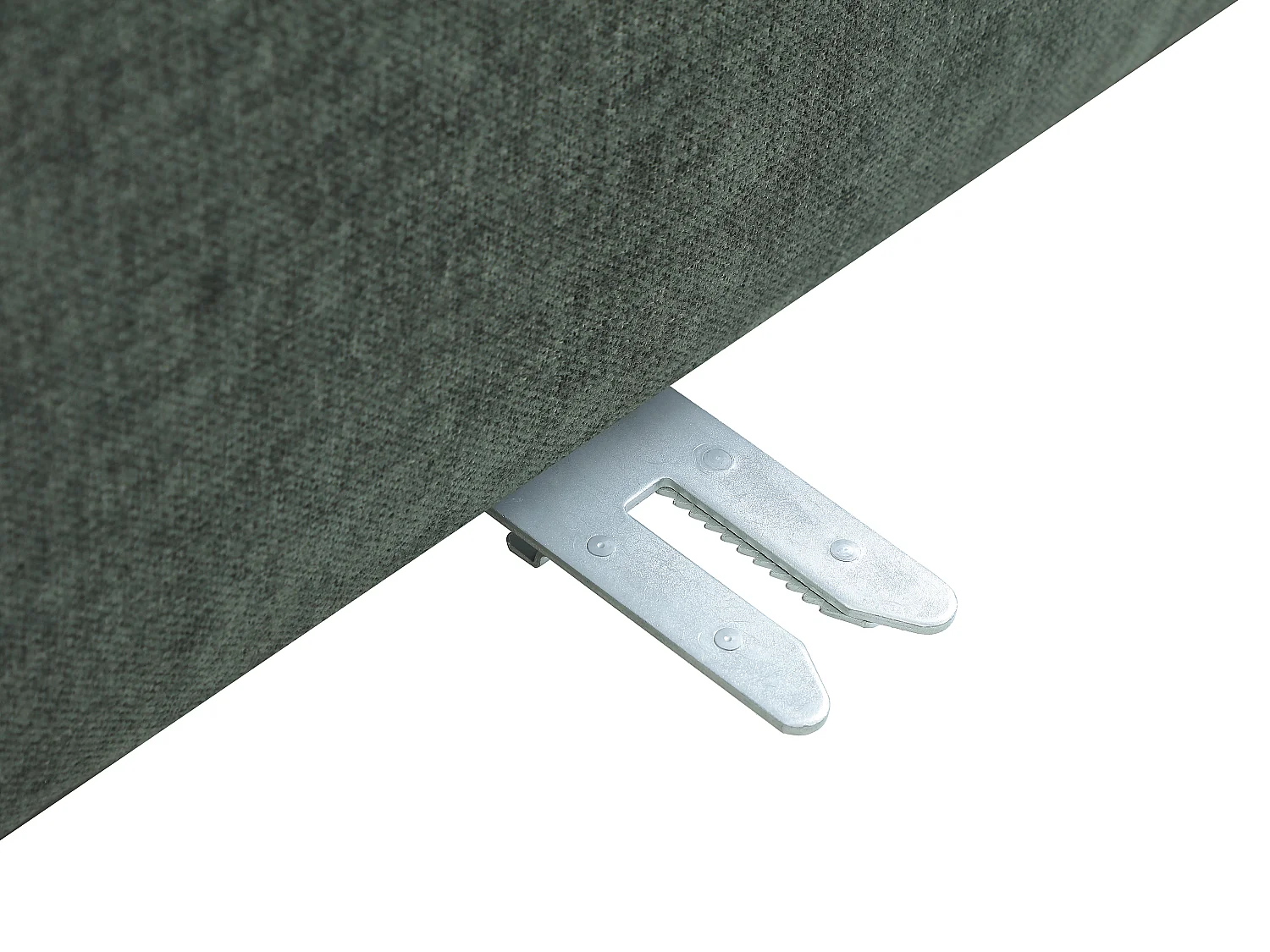 Canapé modulable 6 places en tissu texturé vert sapin JUTINI