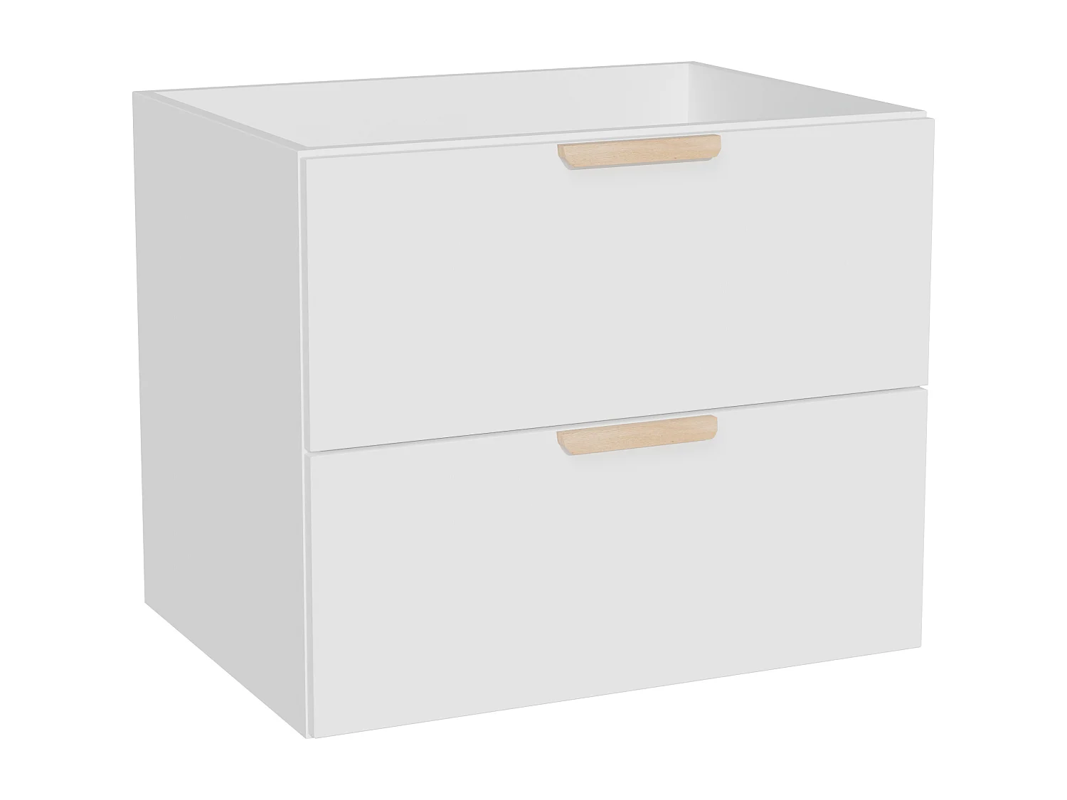 Meuble sous vasque suspendu – Blanc – L60 cm – AVORELI