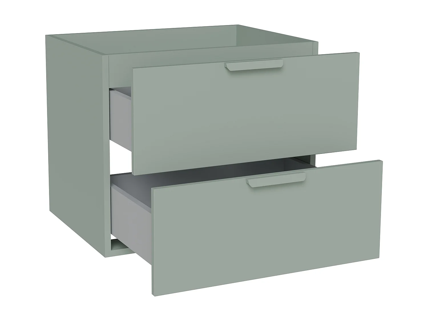 Meuble sous vasque suspendu – Vert sauge – L60 cm – AVORELI