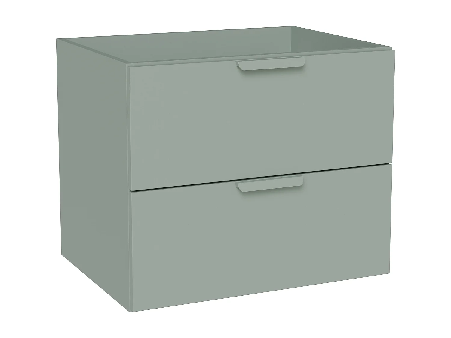 Meuble sous vasque suspendu – Vert sauge – L60 cm – AVORELI