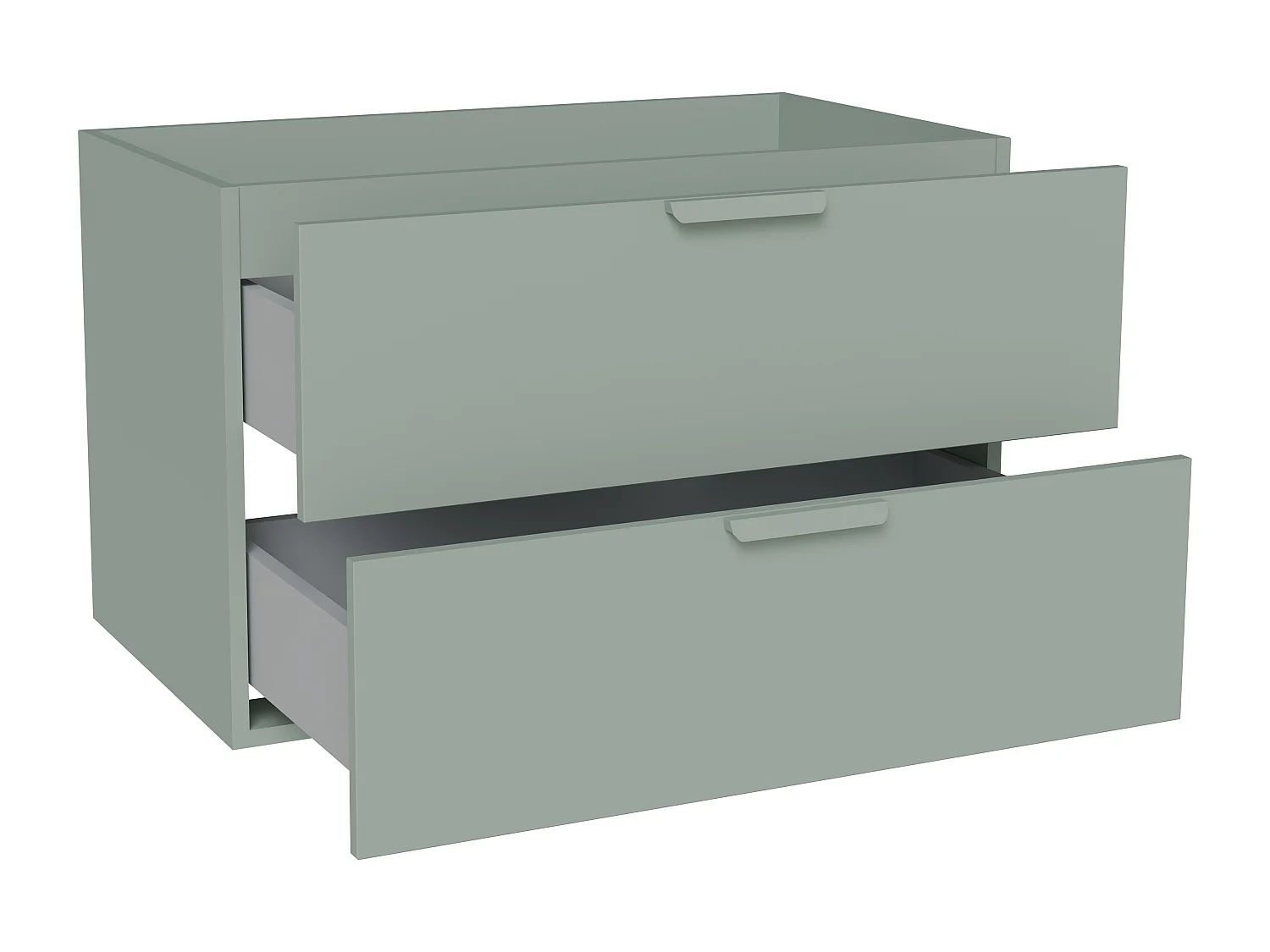 Meuble sous vasque suspendu – Vert sauge – L80 cm – AVORELI