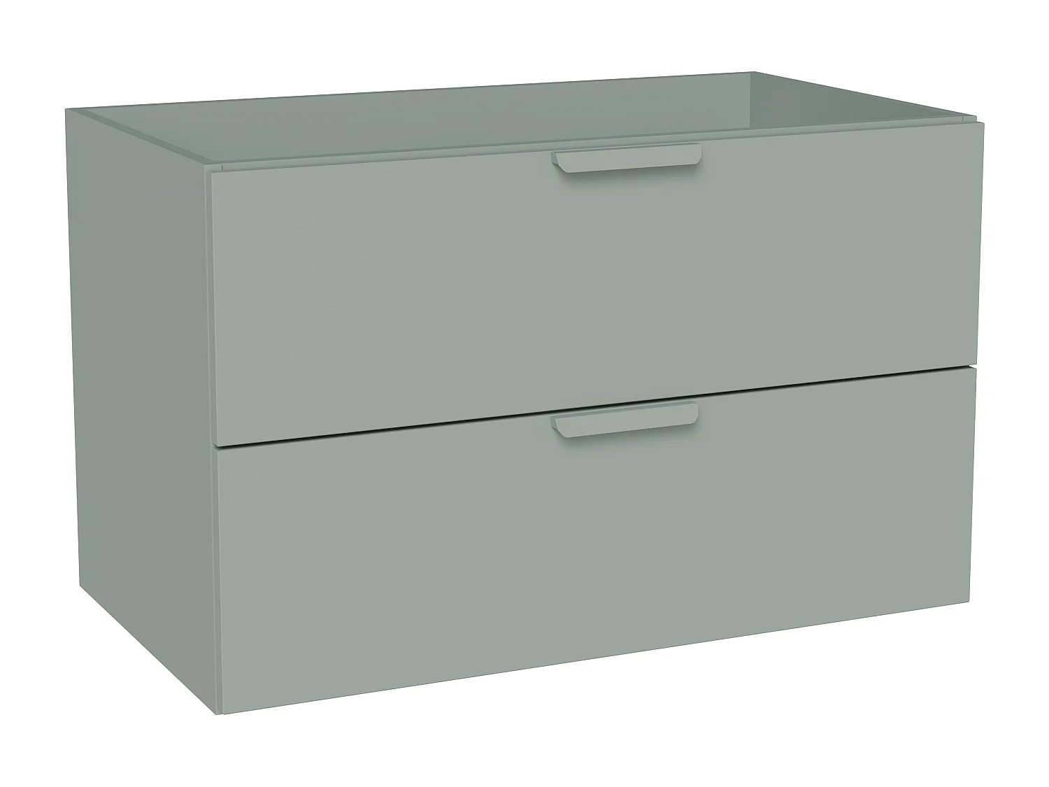 Meuble sous vasque suspendu – Vert sauge – L80 cm – AVORELI