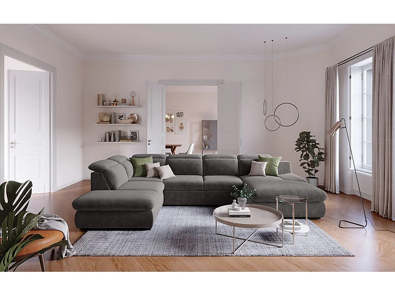 MYHOMELANDO Lorena woonlandschap – U-vorm met slaapfunctie en opbergruimte