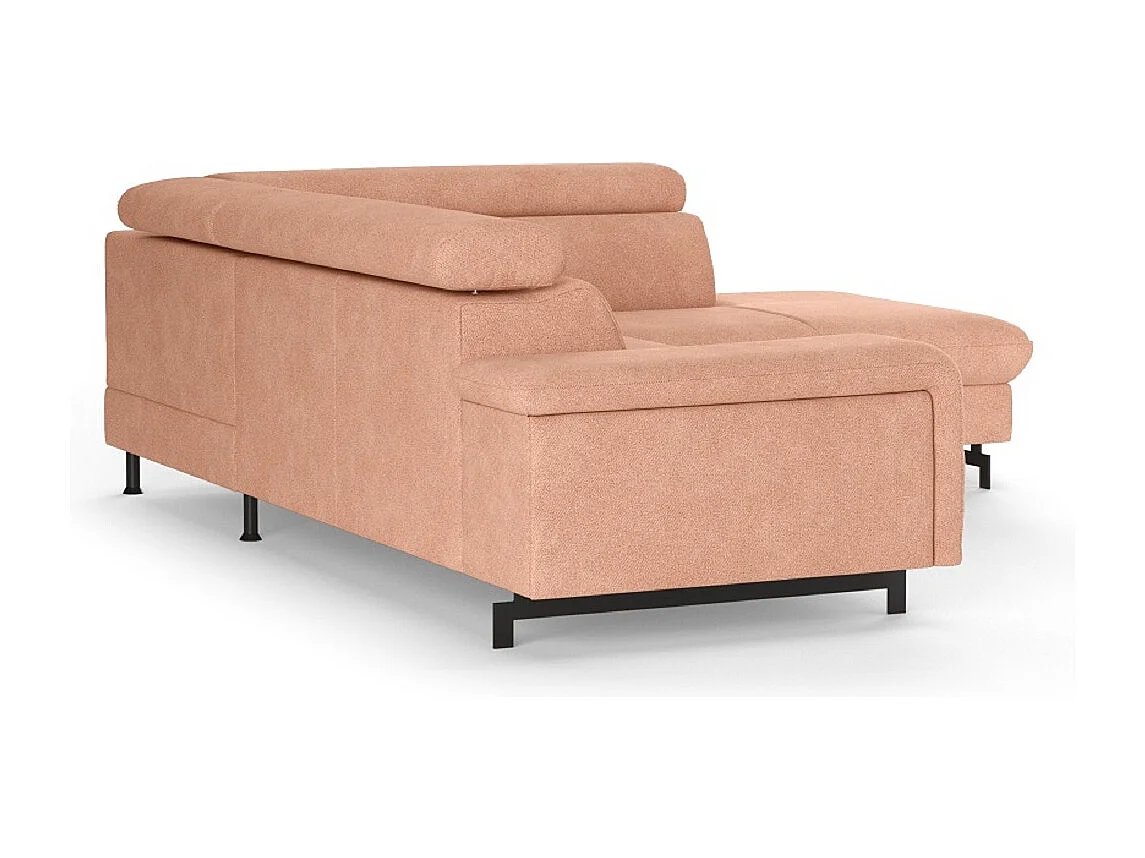 MYHOMELANDO Emma hoekbank – L-vorm met slaapfunctie en opbergruimte, verstelbare hoofdsteunen