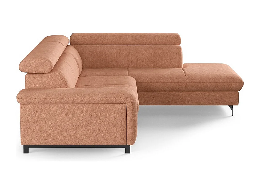 MYHOMELANDO Emma hoekbank – L-vorm met slaapfunctie en opbergruimte, verstelbare hoofdsteunen