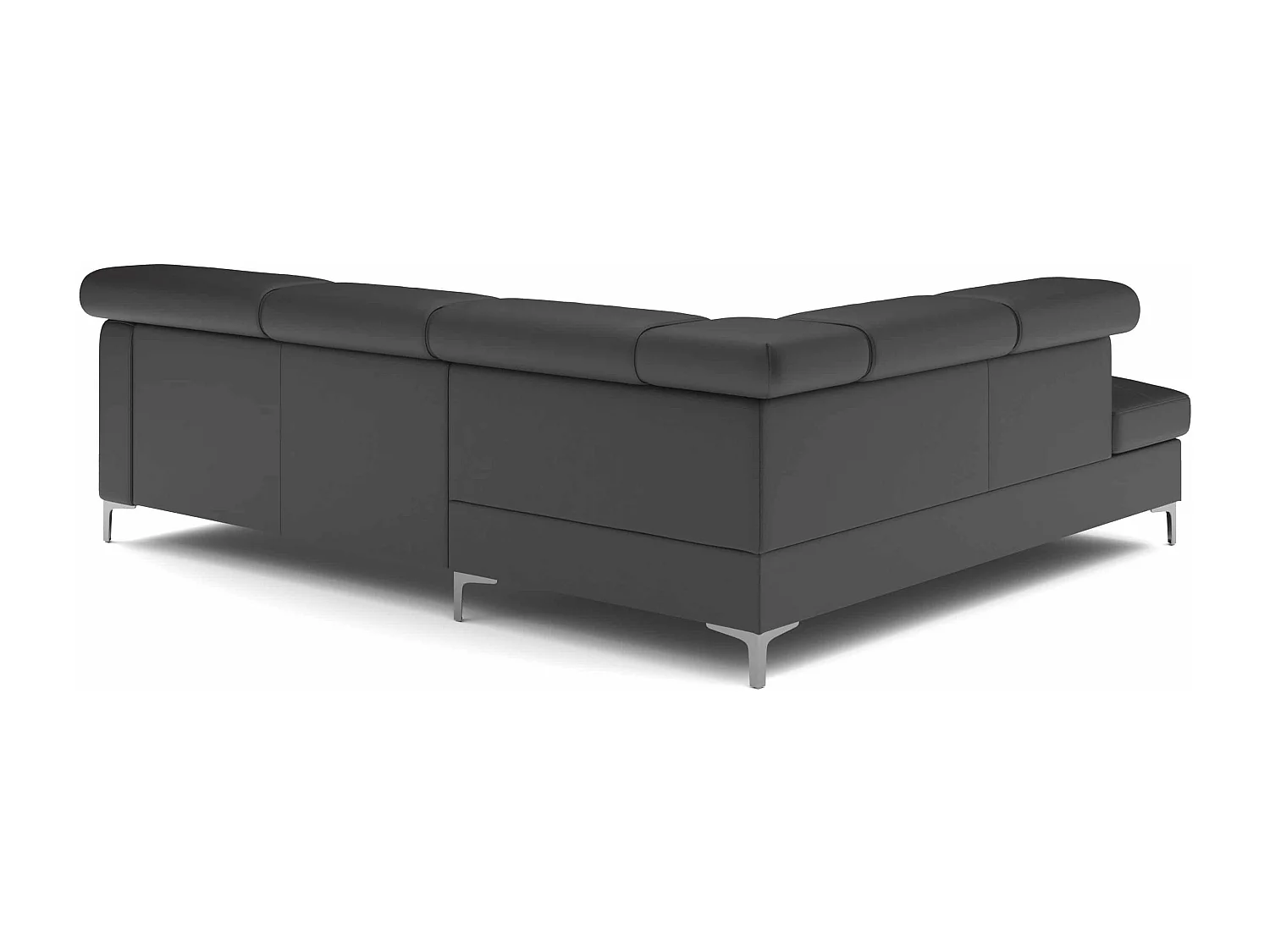 MYHOMELANDO Sammy echt leren hoekbank – L-vorm met slaapfunctie en opbergruimte