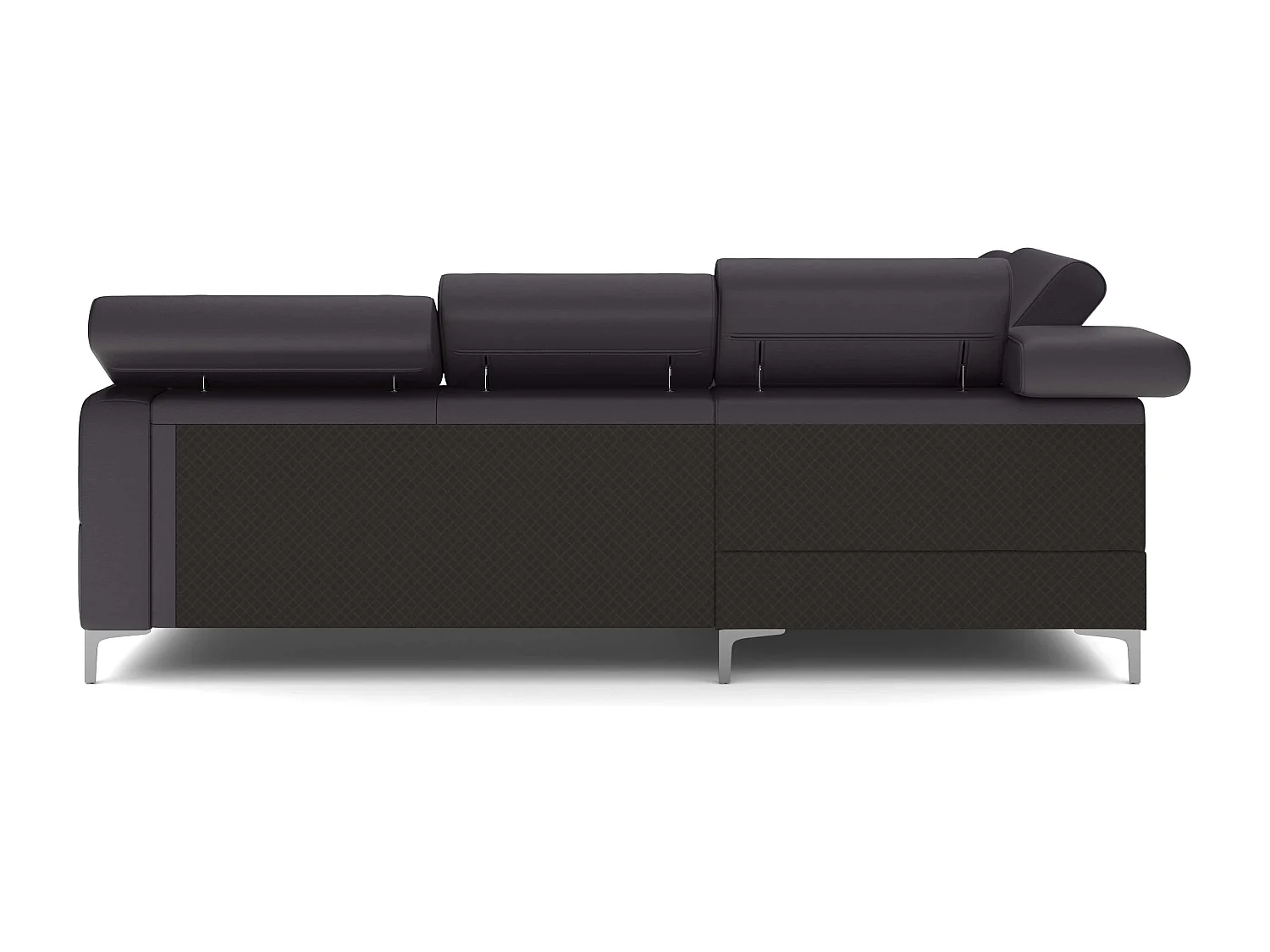 MYHOMELANDO Sammy echt leren hoekbank – L-vorm met slaapfunctie en opbergruimte