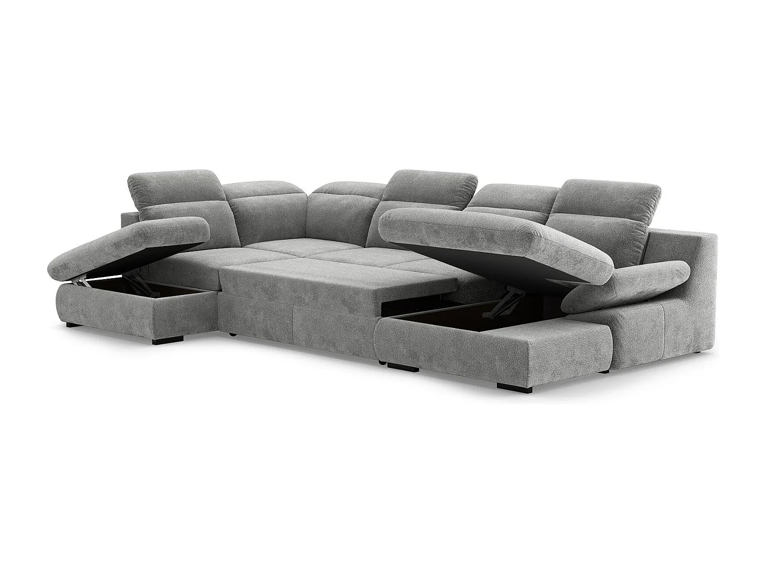 MYHOMELANDO Lorena woonlandschap – U-vorm met slaapfunctie en opbergruimte