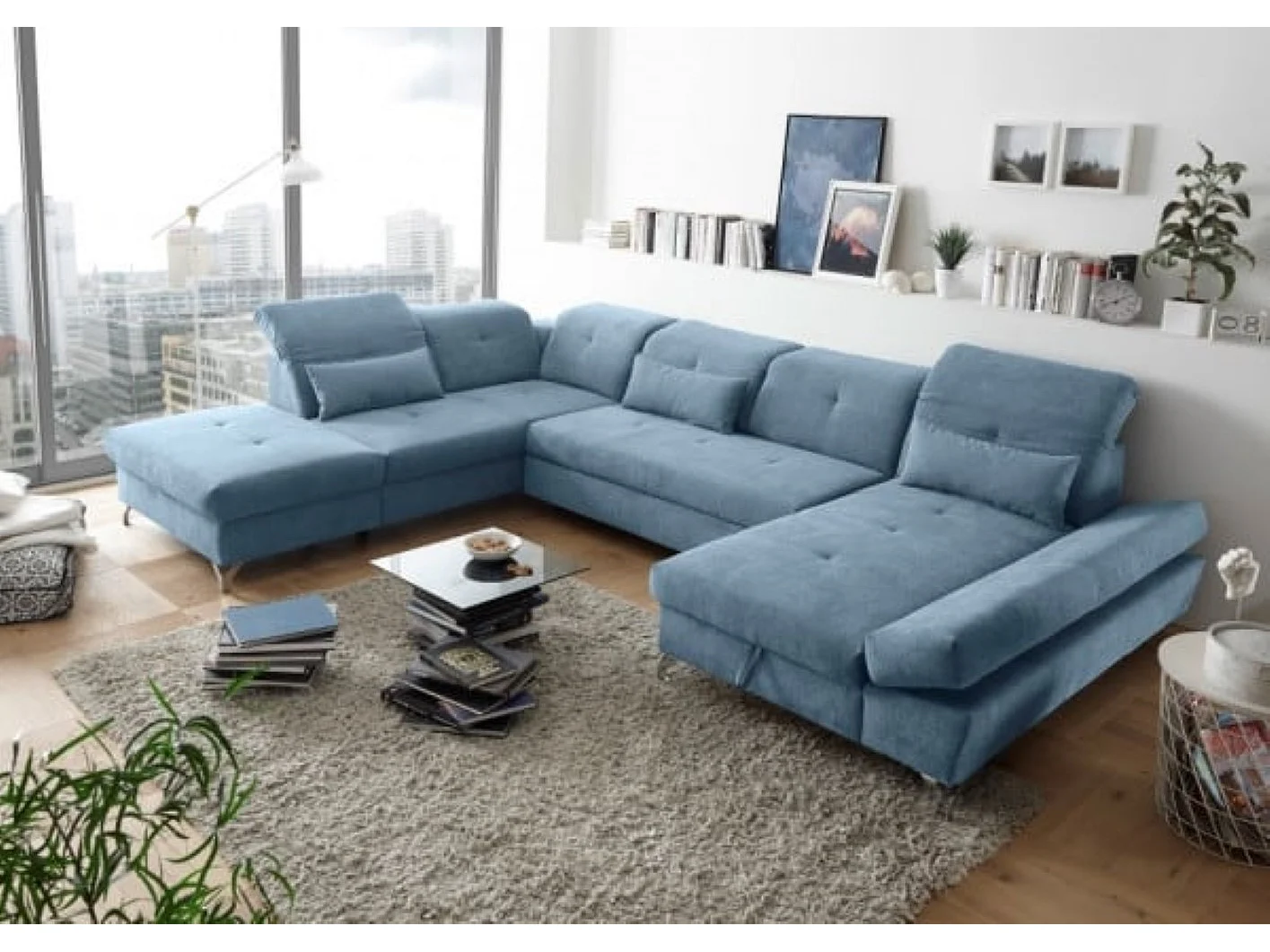 MYHOMELANDO Melfi woonlandschap – U-vorm met slaapfunctie en opbergruimte