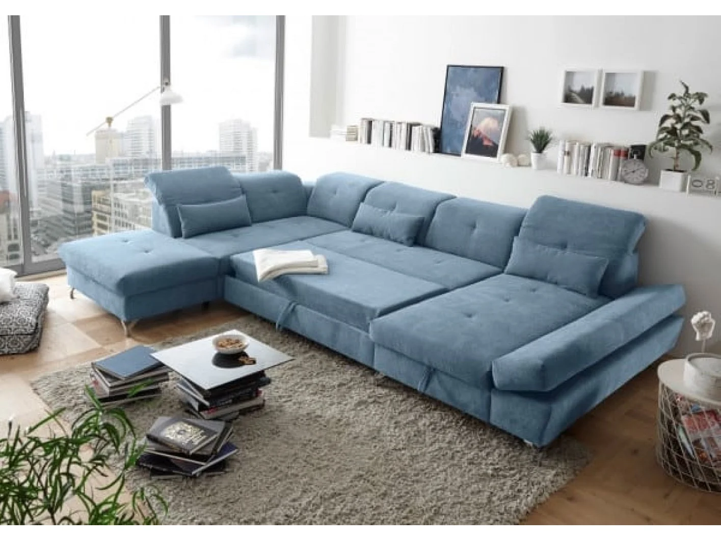 MYHOMELANDO Melfi woonlandschap – U-vorm met slaapfunctie en opbergruimte