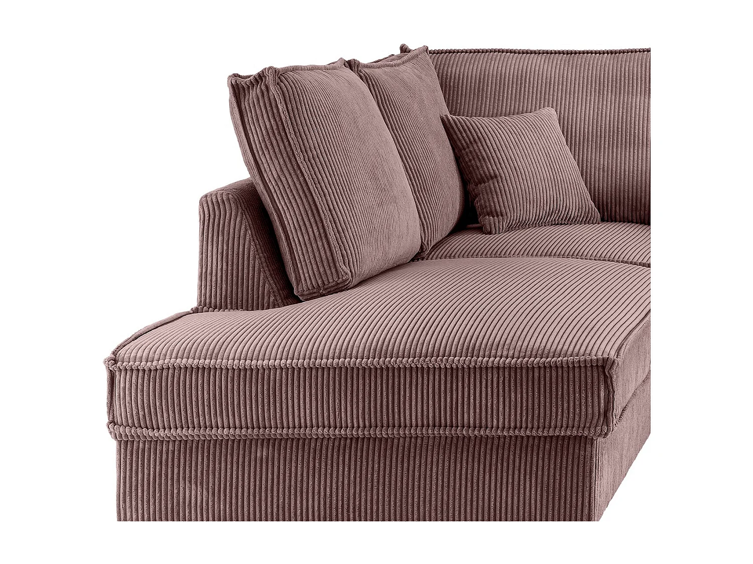 MYHOMELANDO Jerome woonlandschap – U-vorm met slaapfunctie en opbergruimte, cordstof