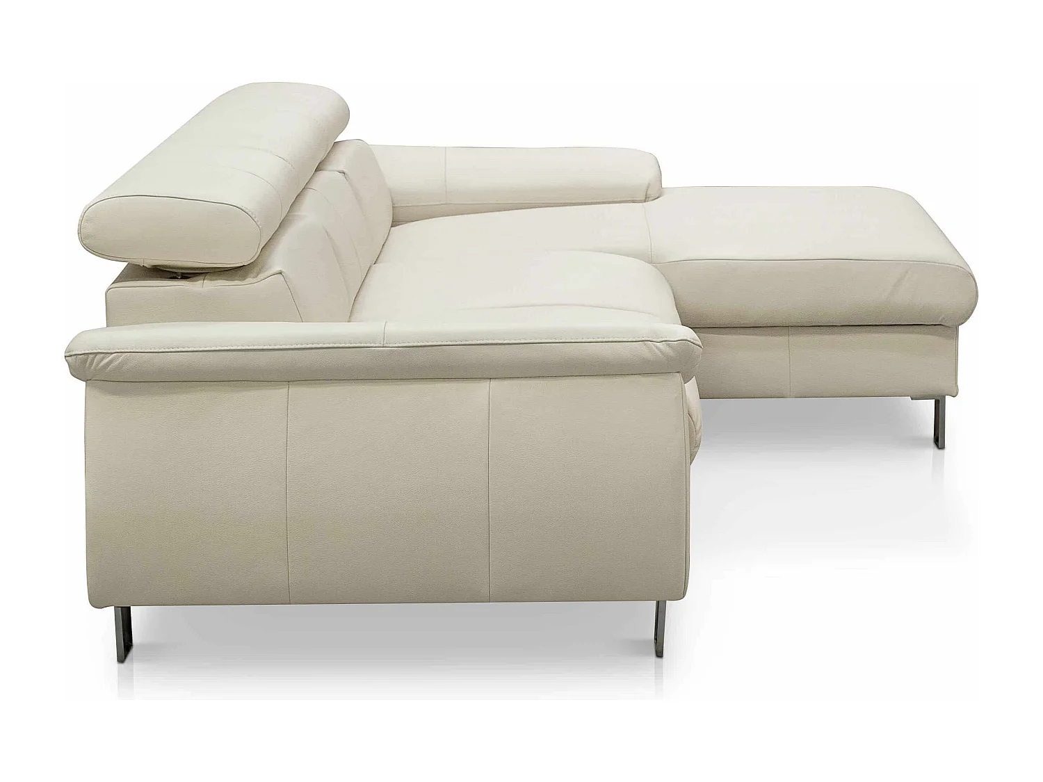 MYHOMELANDO Micky Ecksofa Echtleder – L‑Form mit Schlaffunktion und Bettkasten