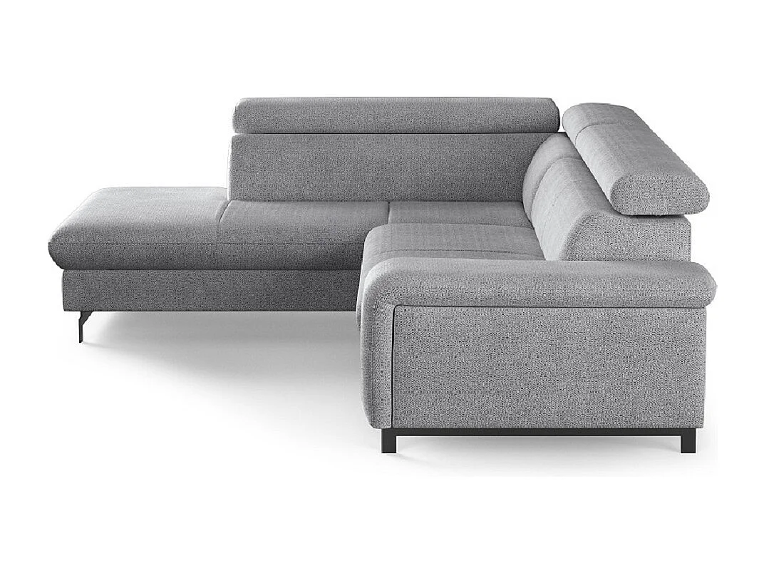 MYHOMELANDO Emma hoekbank – L-vorm met slaapfunctie en opbergruimte, verstelbare hoofdsteunen