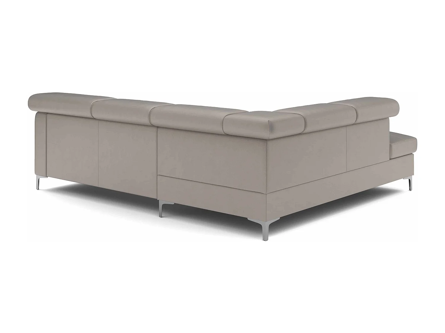 MYHOMELANDO Sammy echt leren hoekbank – L-vorm met slaapfunctie en opbergruimte