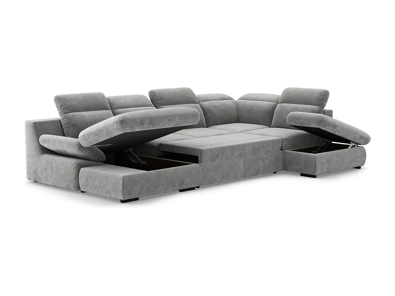 MYHOMELANDO Lorena woonlandschap – U-vorm met slaapfunctie en opbergruimte