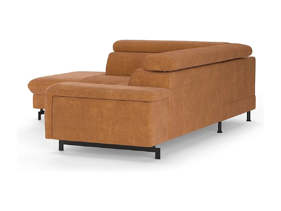 MYHOMELANDO Emma hoekbank – L-vorm met slaapfunctie en opbergruimte, verstelbare hoofdsteunen