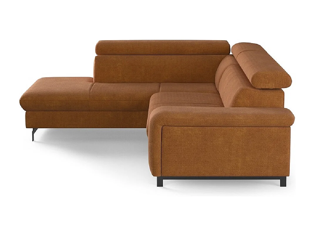 MYHOMELANDO Emma hoekbank – L-vorm met slaapfunctie en opbergruimte, verstelbare hoofdsteunen