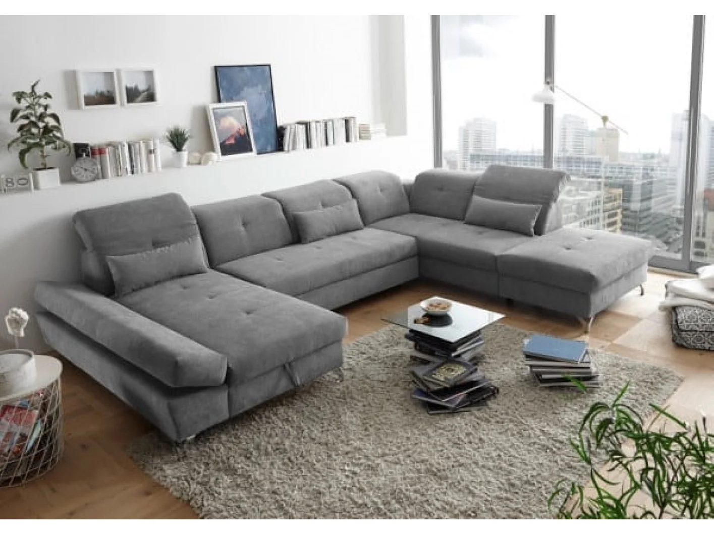 MYHOMELANDO Melfi woonlandschap – U-vorm met slaapfunctie en opbergruimte