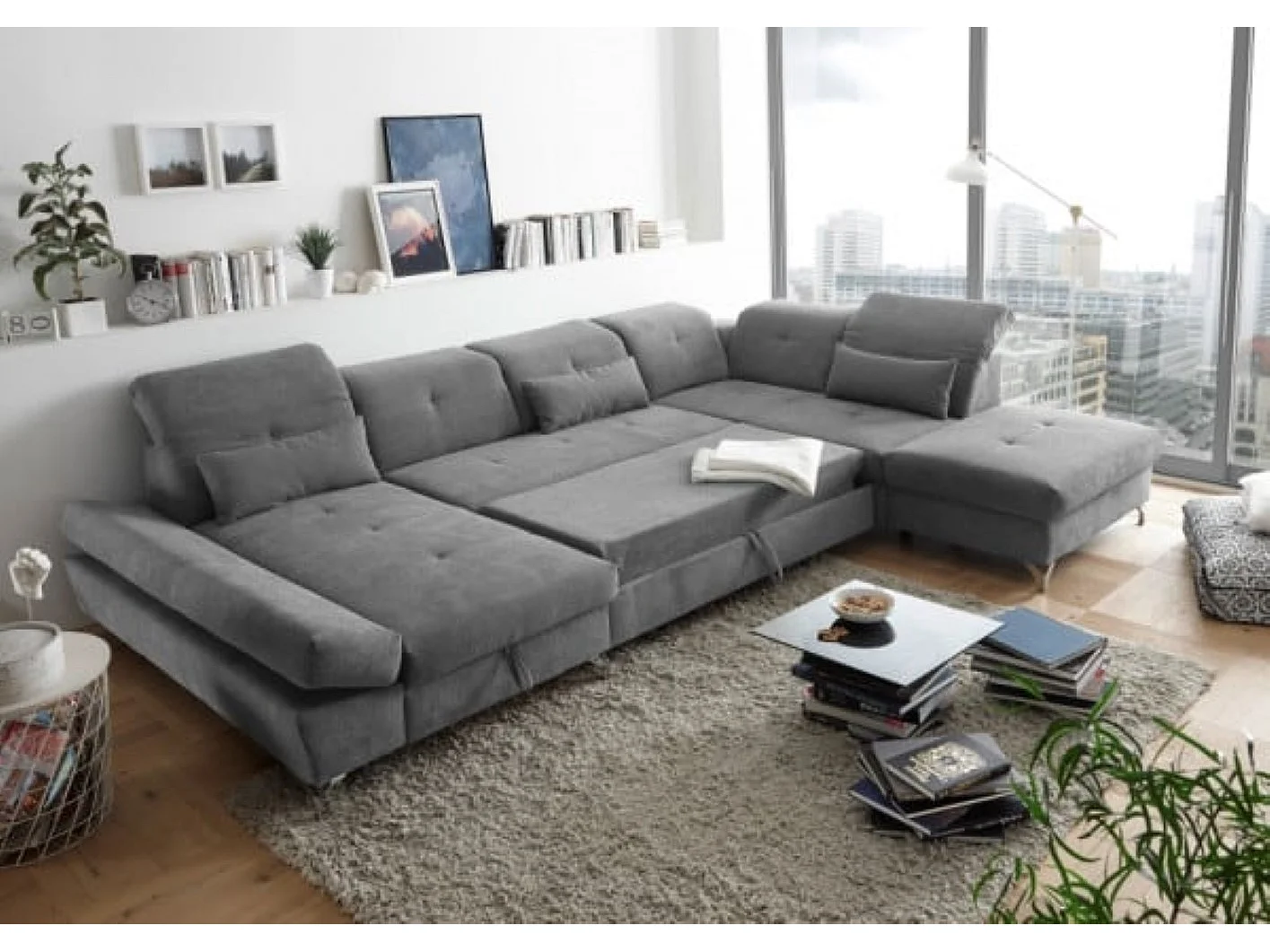 MYHOMELANDO Melfi woonlandschap – U-vorm met slaapfunctie en opbergruimte