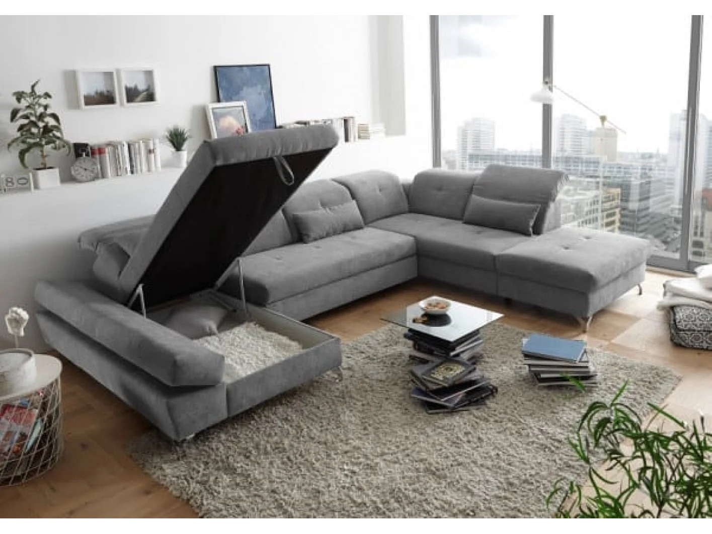 MYHOMELANDO Melfi woonlandschap – U-vorm met slaapfunctie en opbergruimte