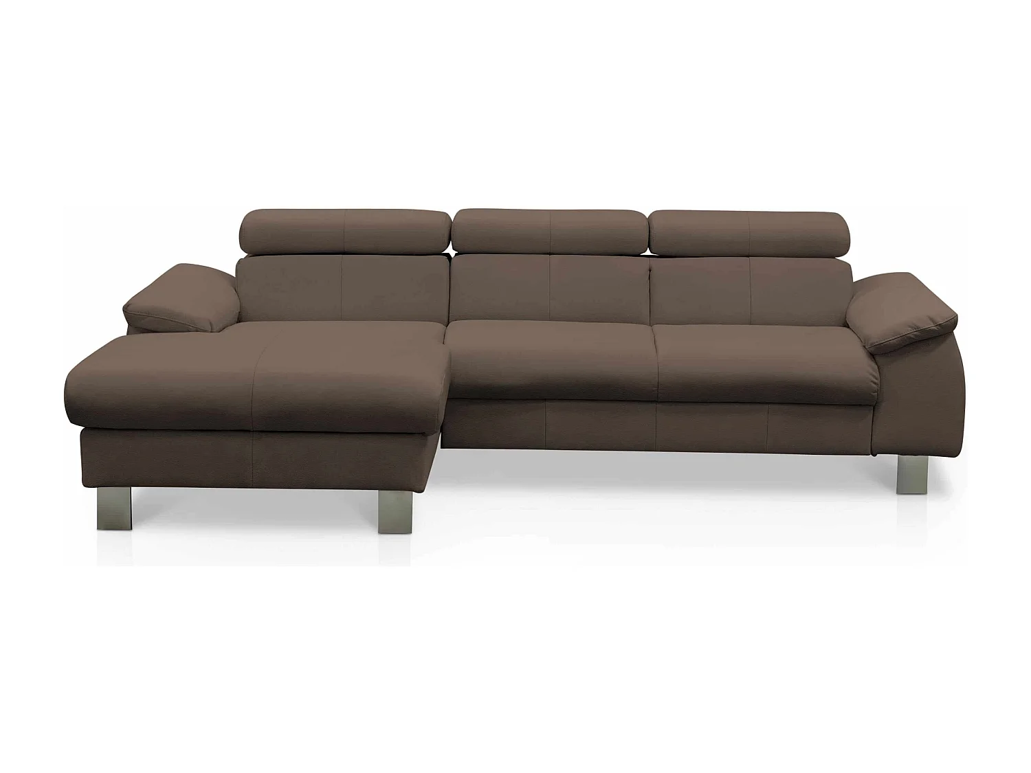 MYHOMELANDO Micky Ecksofa Echtleder – L‑Form mit Schlaffunktion und Bettkasten