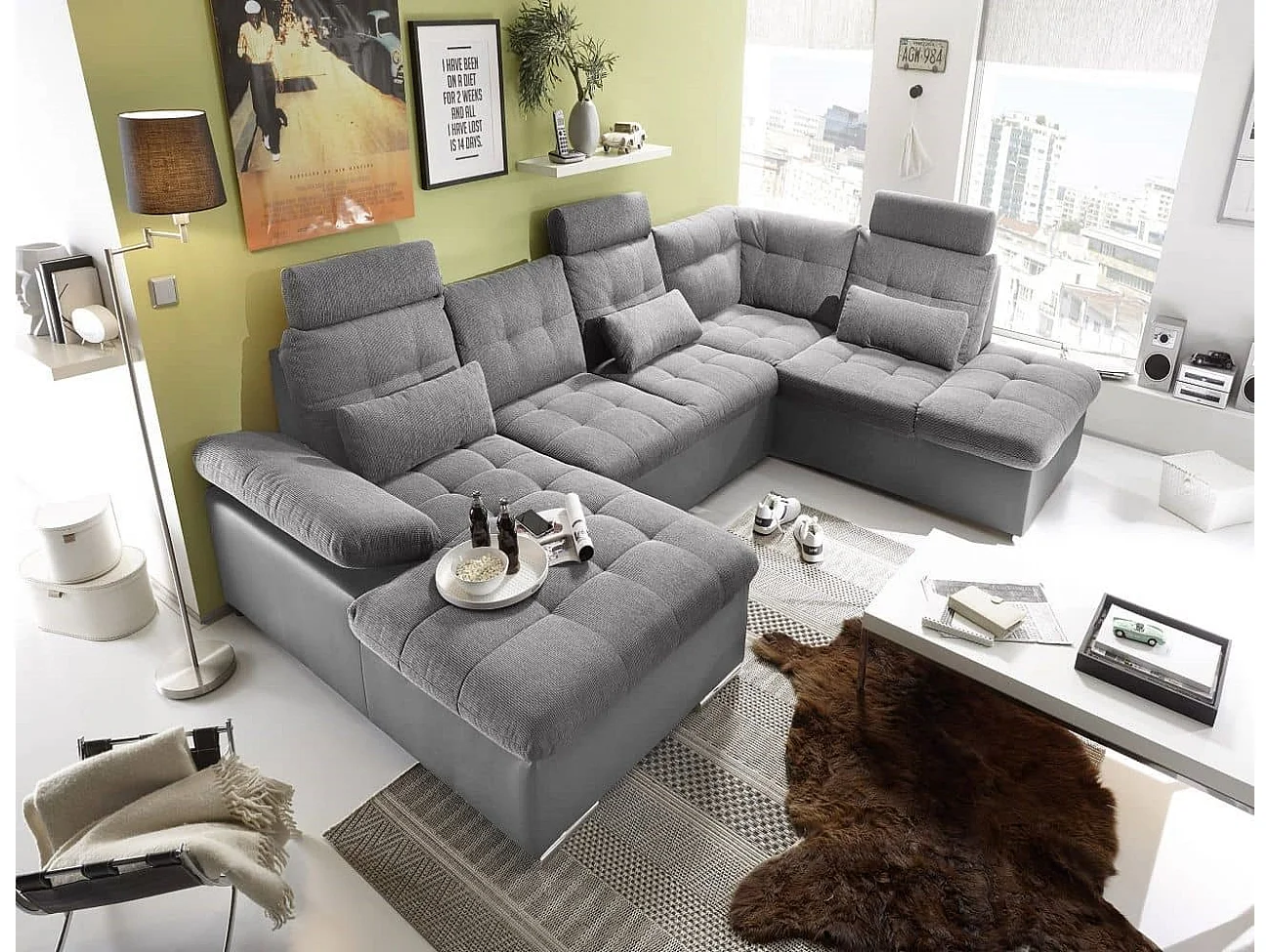 MYHOMELANDO Jakarta woonlandschap – U-vorm met slaapfunctie en opbergruimte