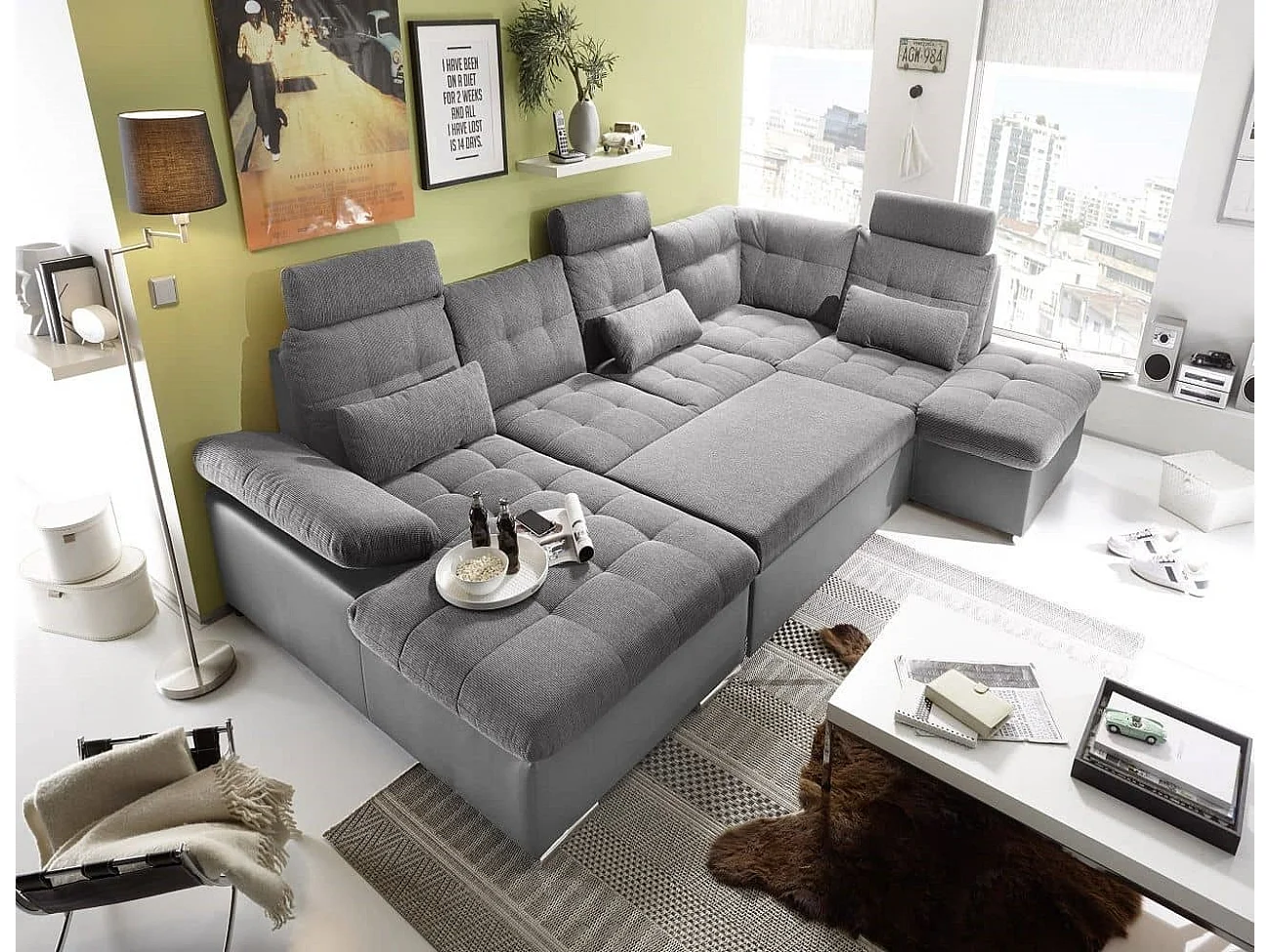 MYHOMELANDO Jakarta woonlandschap – U-vorm met slaapfunctie en opbergruimte