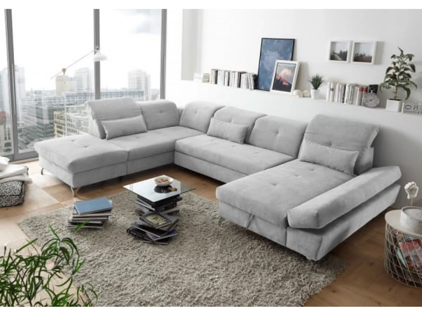 MYHOMELANDO Melfi woonlandschap – U-vorm met slaapfunctie en opbergruimte