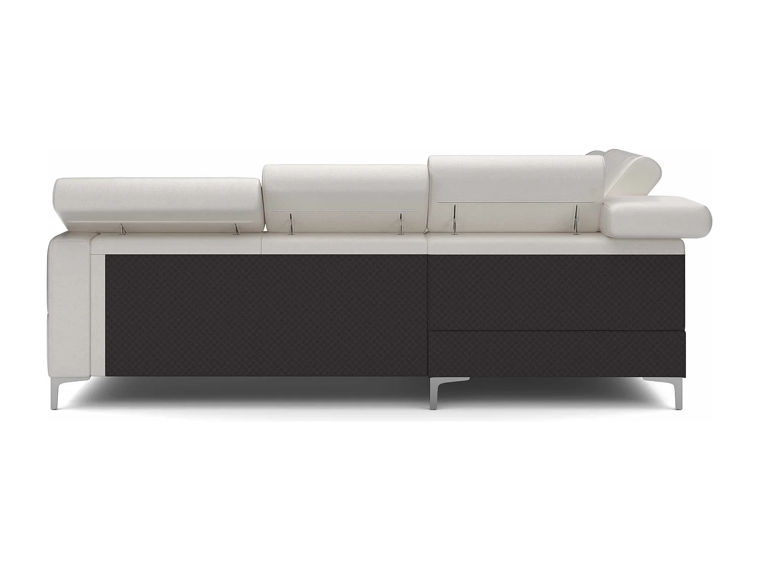 MYHOMELANDO Sammy echt leren hoekbank – L-vorm met slaapfunctie en opbergruimte