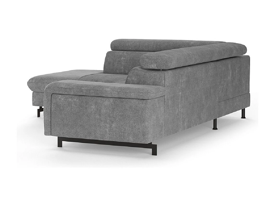 MYHOMELANDO Emma hoekbank – L-vorm met slaapfunctie en opbergruimte, verstelbare hoofdsteunen