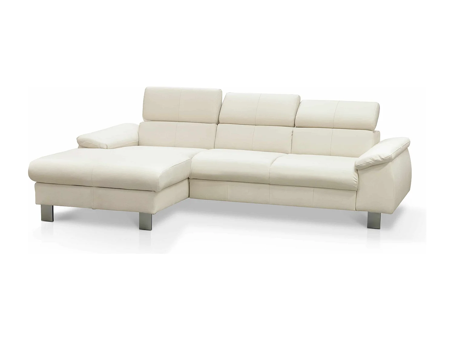 MYHOMELANDO Micky Ecksofa Echtleder – L‑Form mit Schlaffunktion und Bettkasten