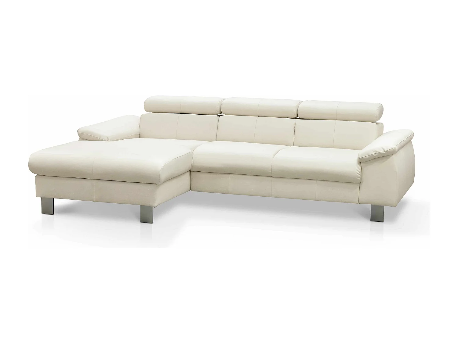 MYHOMELANDO Micky Ecksofa Echtleder – L‑Form mit Schlaffunktion und Bettkasten