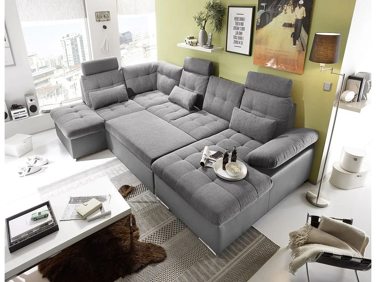 MYHOMELANDO Jakarta woonlandschap – U-vorm met slaapfunctie en opbergruimte