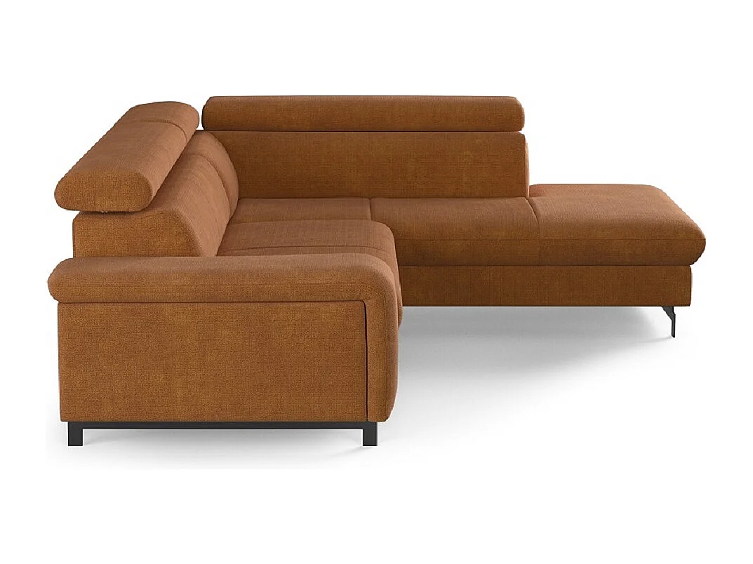 MYHOMELANDO Emma hoekbank – L-vorm met slaapfunctie en opbergruimte, verstelbare hoofdsteunen