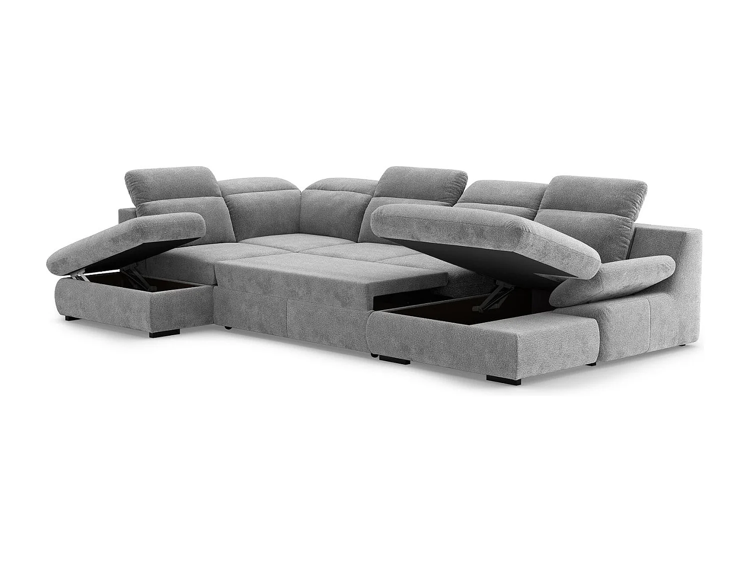 MYHOMELANDO Lorena woonlandschap – U-vorm met slaapfunctie en opbergruimte