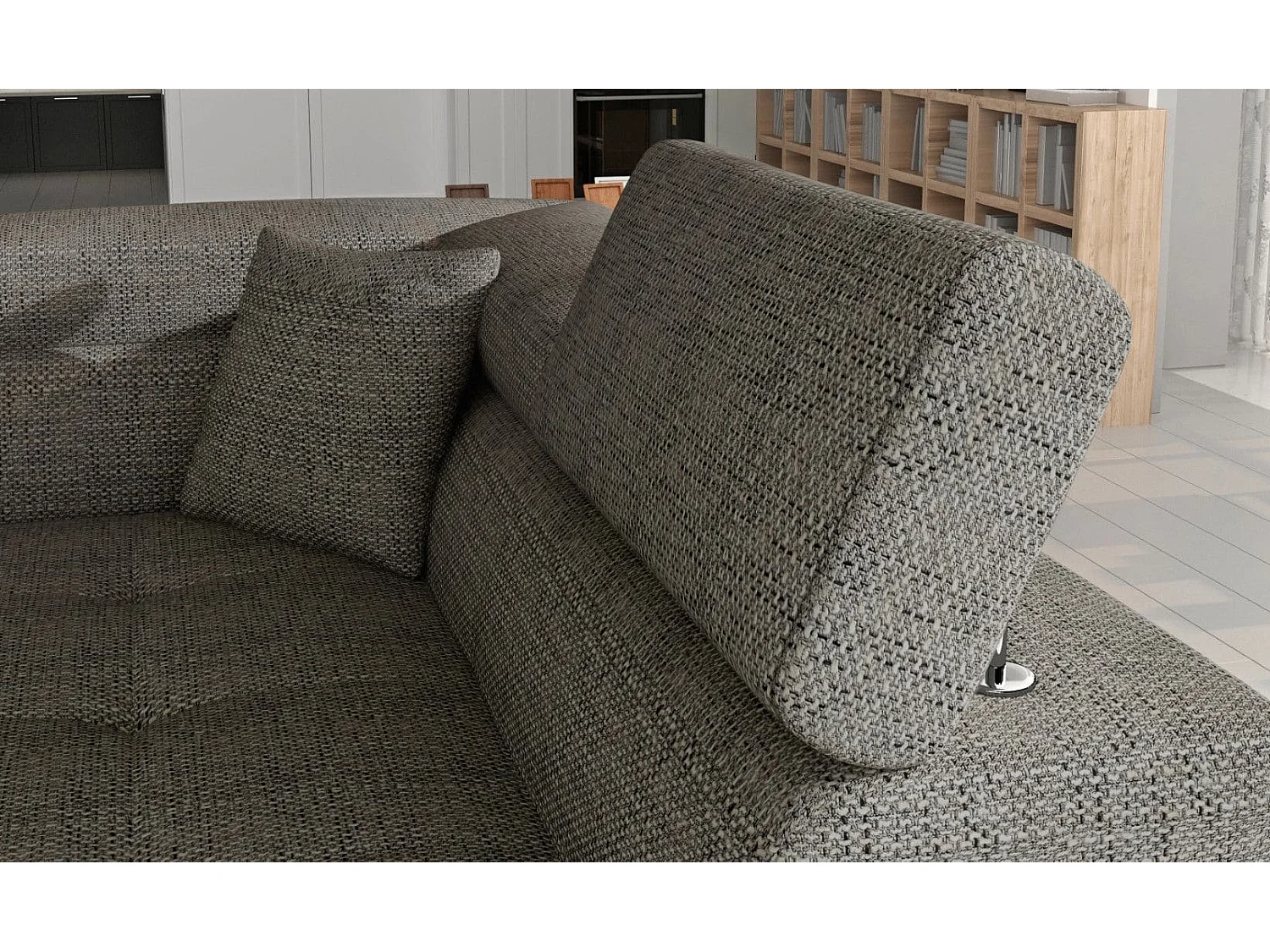 MYHOMELANDO hoekbank Anton – L-vorm met slaapfunctie en opbergruimte, Berlin- & Soft-stof