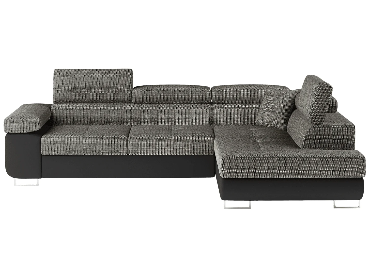 MYHOMELANDO hoekbank Anton – L-vorm met slaapfunctie en opbergruimte, Berlin- & Soft-stof