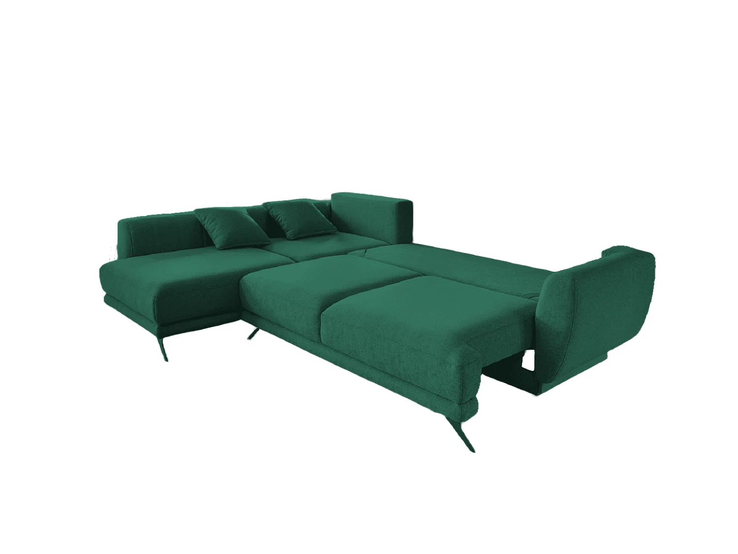 MYHOMELANDO Lagos hoekbank – L-vorm met slaapfunctie en opbergruimte