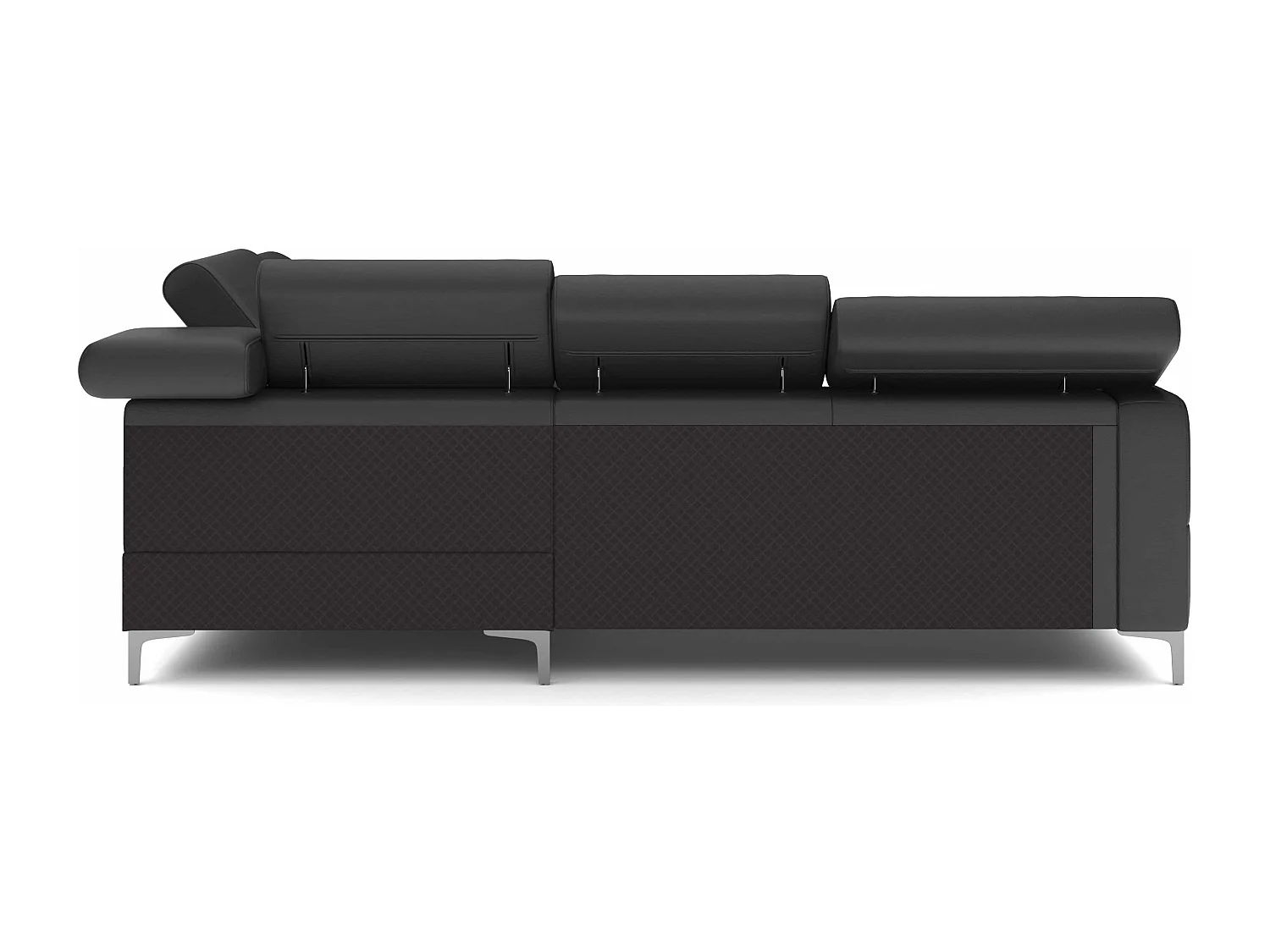 MYHOMELANDO Sammy echt leren hoekbank – L-vorm met slaapfunctie en opbergruimte