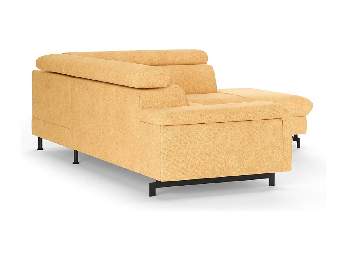 MYHOMELANDO Emma hoekbank – L-vorm met slaapfunctie en opbergruimte, verstelbare hoofdsteunen