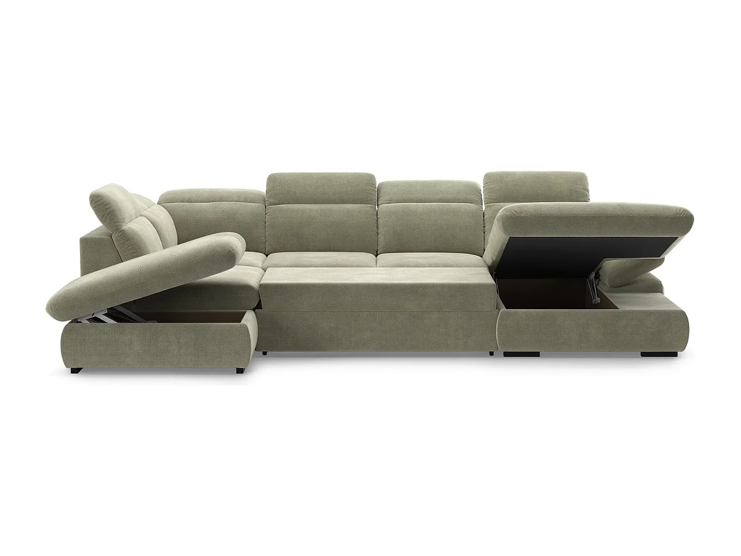 MYHOMELANDO Lorena woonlandschap – U-vorm met slaapfunctie en opbergruimte