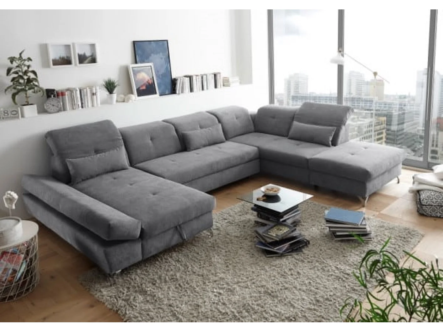 MYHOMELANDO Melfi woonlandschap – U-vorm met slaapfunctie en opbergruimte