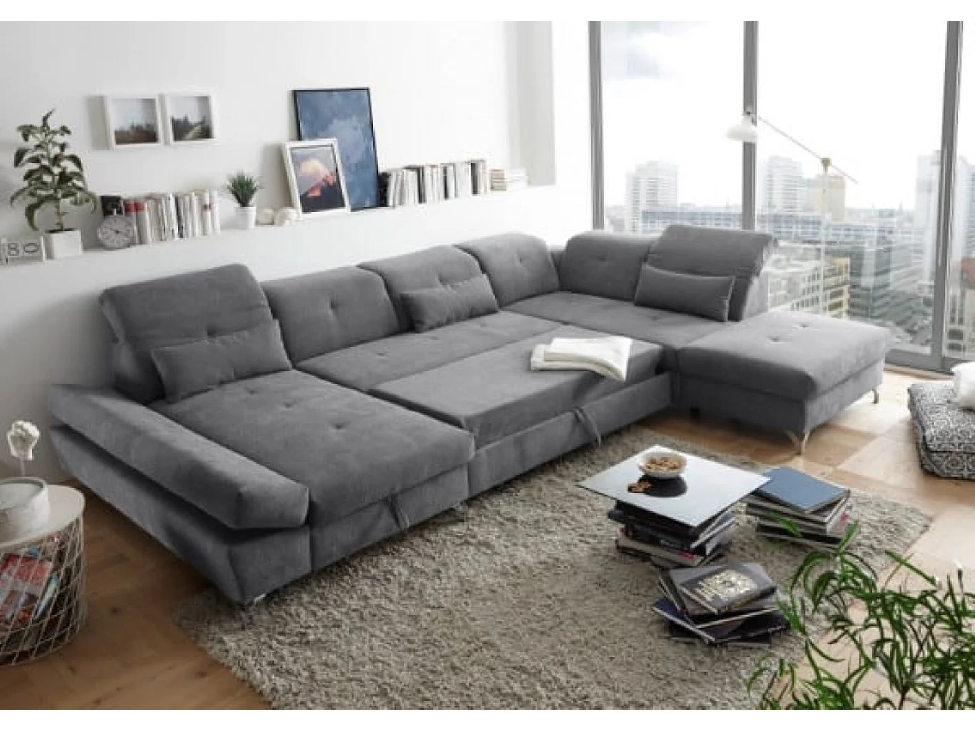 MYHOMELANDO Melfi woonlandschap – U-vorm met slaapfunctie en opbergruimte