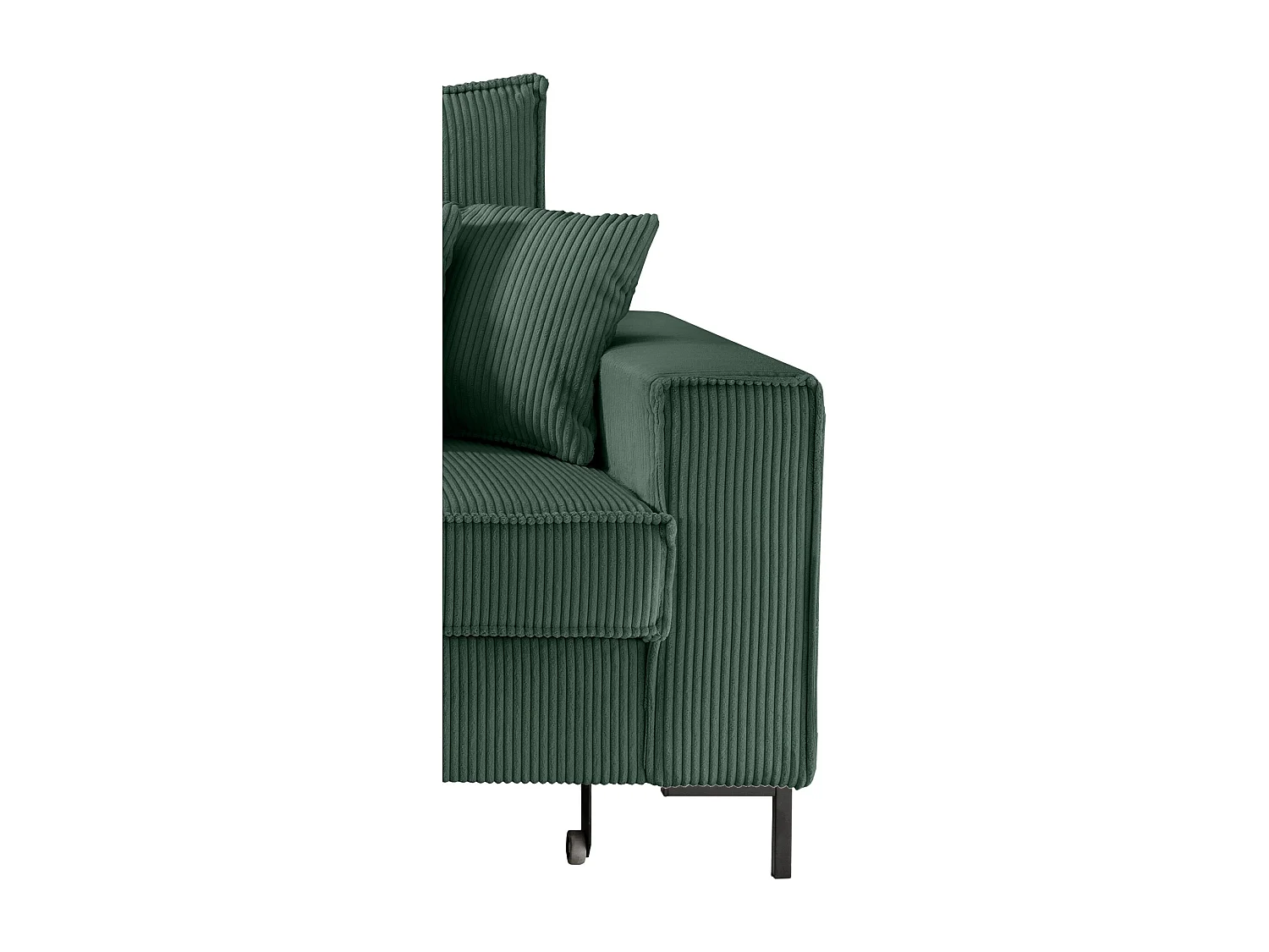 MYHOMELANDO Jerome hoekbank – L-vorm met slaapfunctie en opbergruimte, cordbekleding