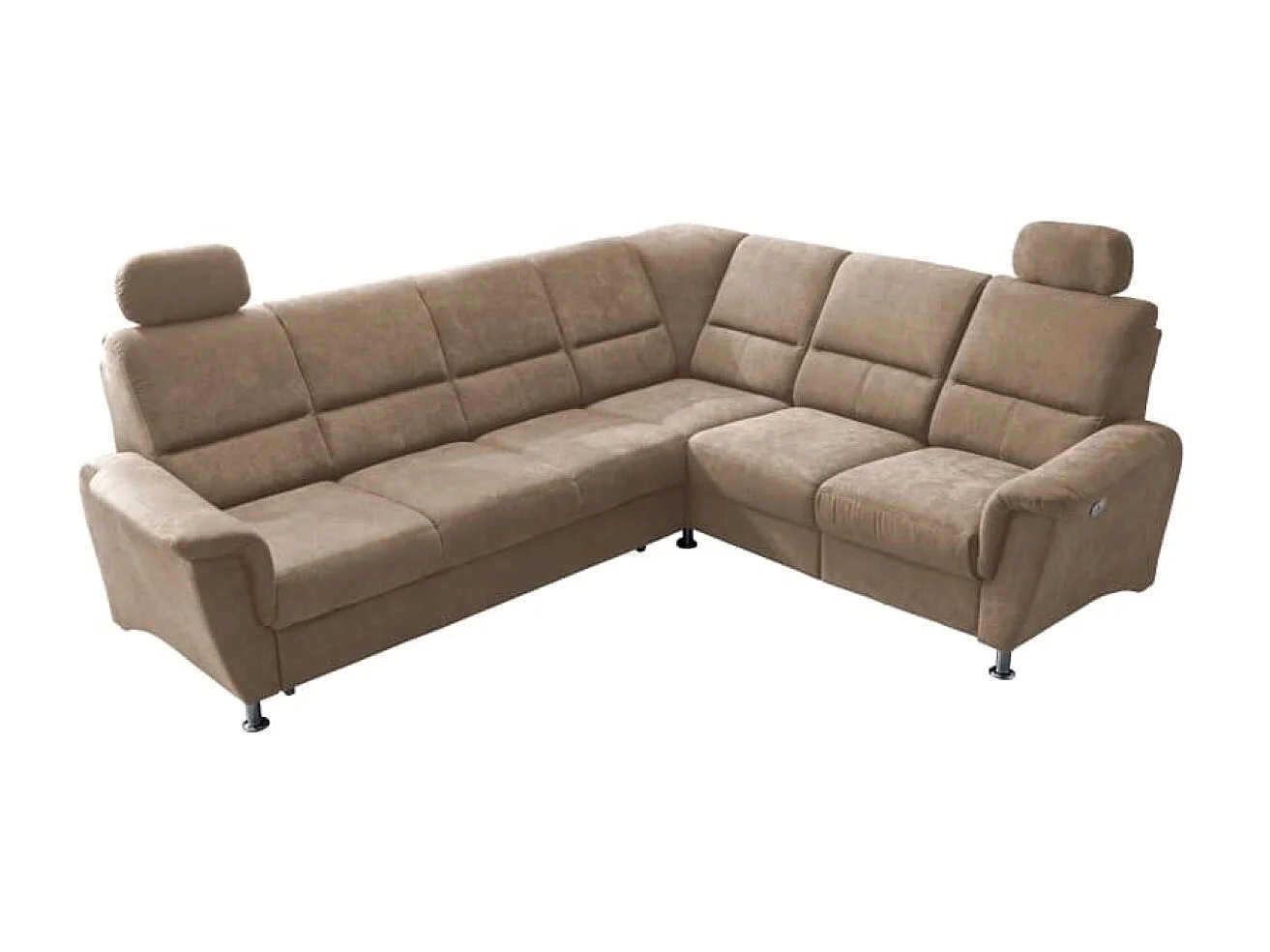 MYHOMELANDO Paris Ecksofa – Schlaffunktion, elektrische Relaxfunktion, USB-Anschluss