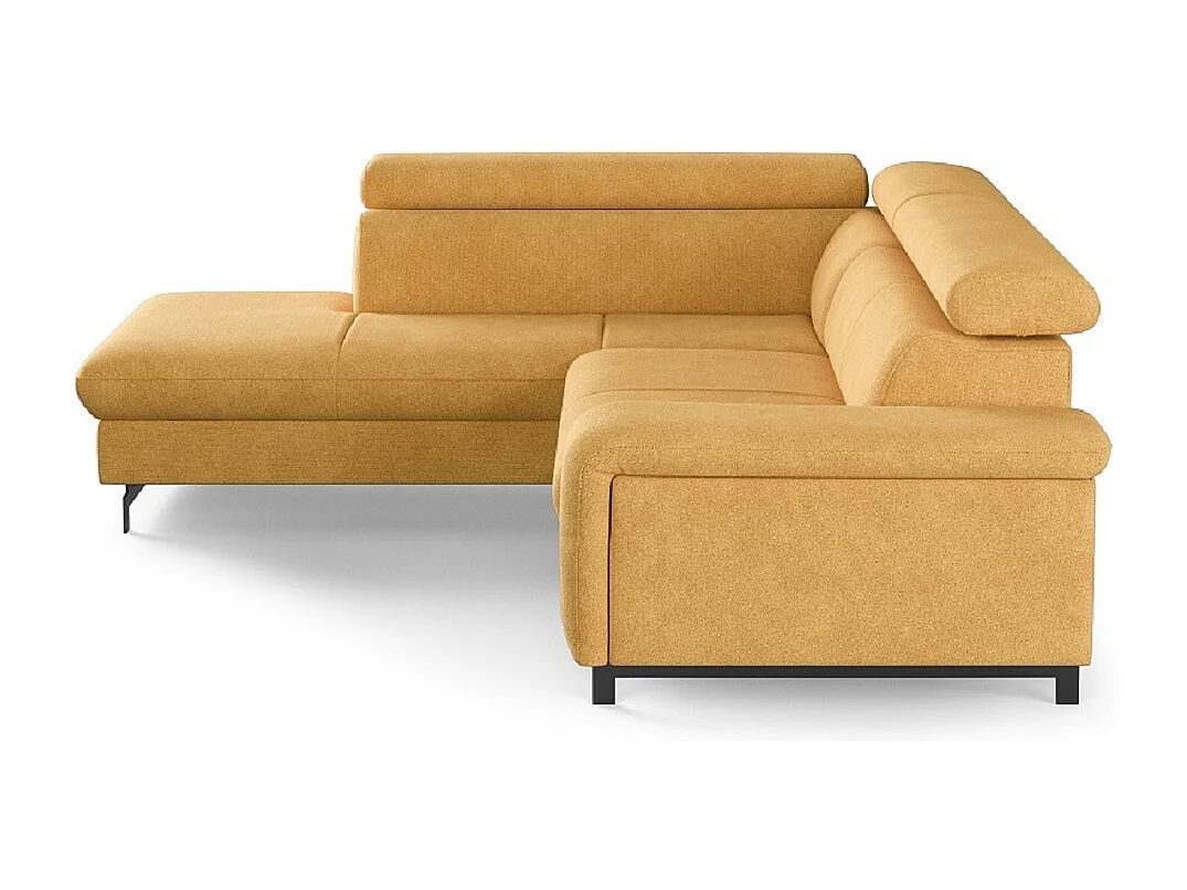 MYHOMELANDO Emma hoekbank – L-vorm met slaapfunctie en opbergruimte, verstelbare hoofdsteunen