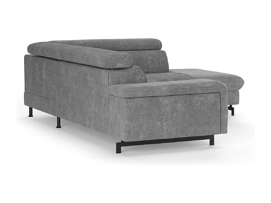 MYHOMELANDO Emma hoekbank – L-vorm met slaapfunctie en opbergruimte, verstelbare hoofdsteunen